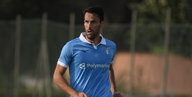 Pedraza durante la pretemporada con la Lazio.