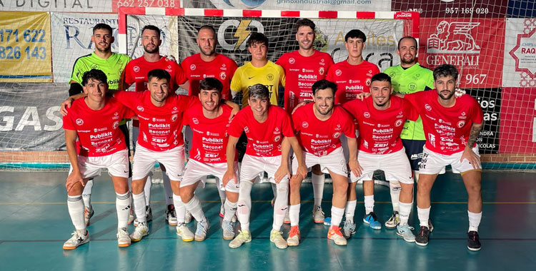 Una formación de la escuadra rojilla en esta pretemporada. Foto: CD Bujalance